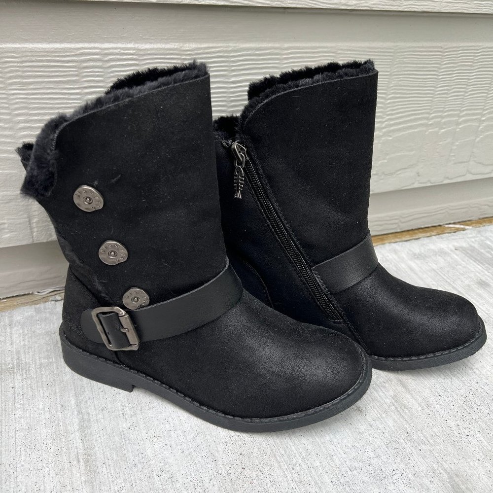 Blowfish Girls Youth Katti Black Fur Boots